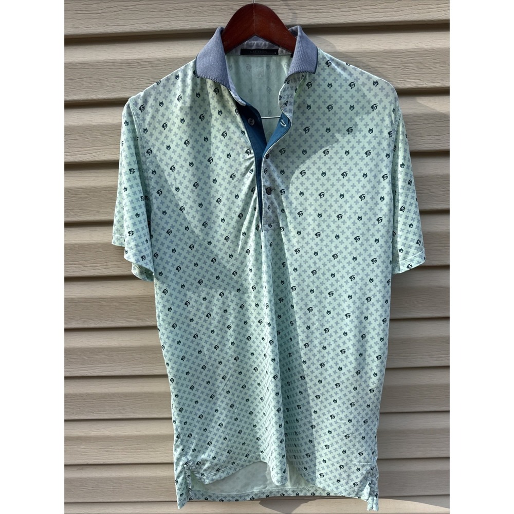 Greyson Golf Polo Men's Size Smal Mint Green